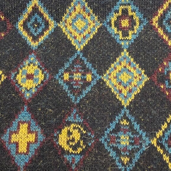 Champion Index + Archives Retro Sweater Large Geometric Mohair Wool Alpaca Italy - Picture 6 of 11